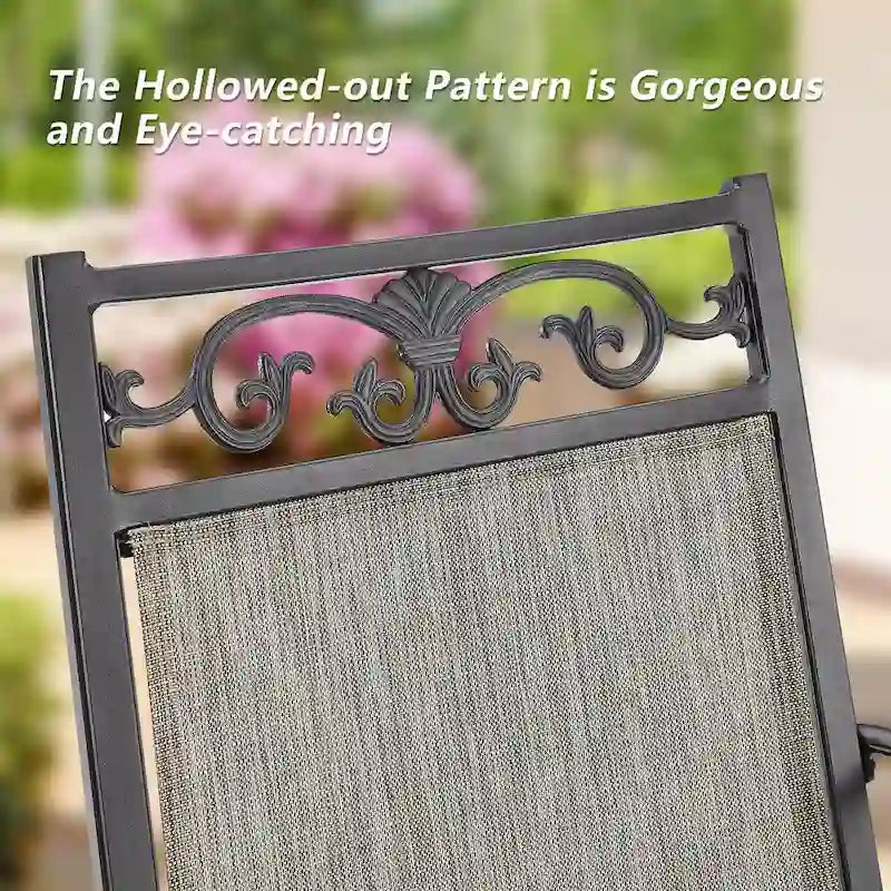 Outdoor Stackable Dining Chairs for All Weather, Set of 2 or 4-4