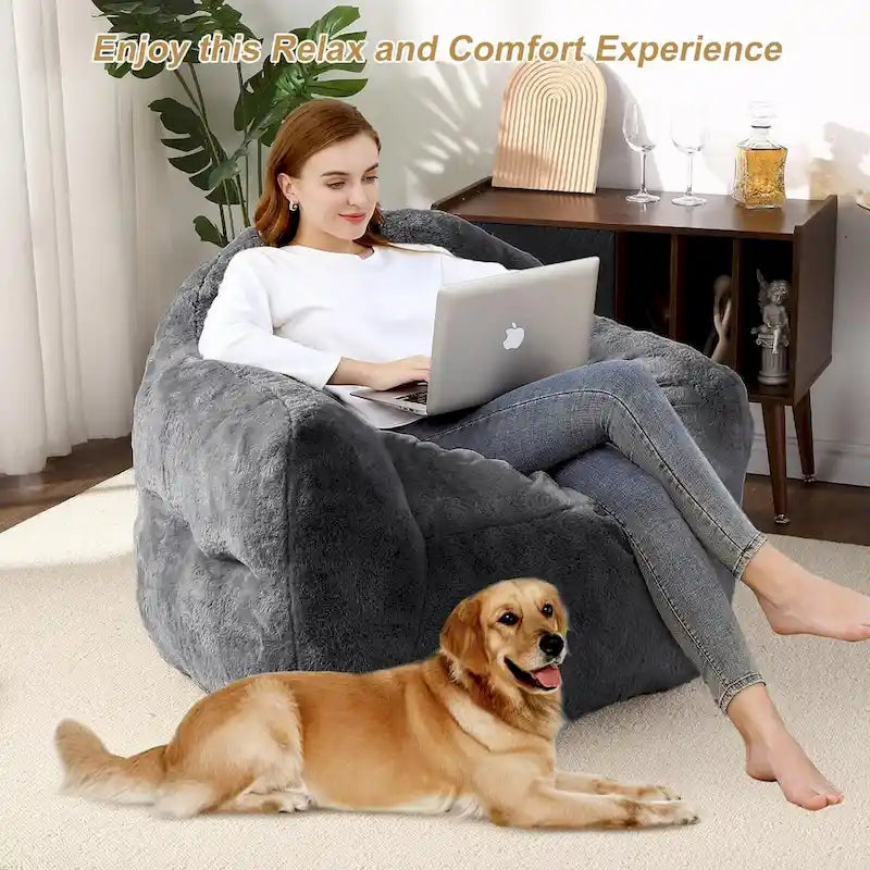 Giant Bean Bag Chair for Adults Kids-17