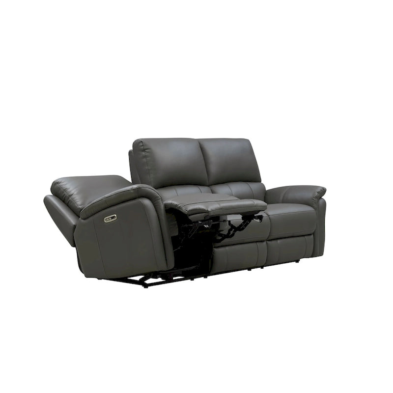 Hydeline Erindale Zero Gravity Power Recline and Headrest Top Grain Leather Sofa-6