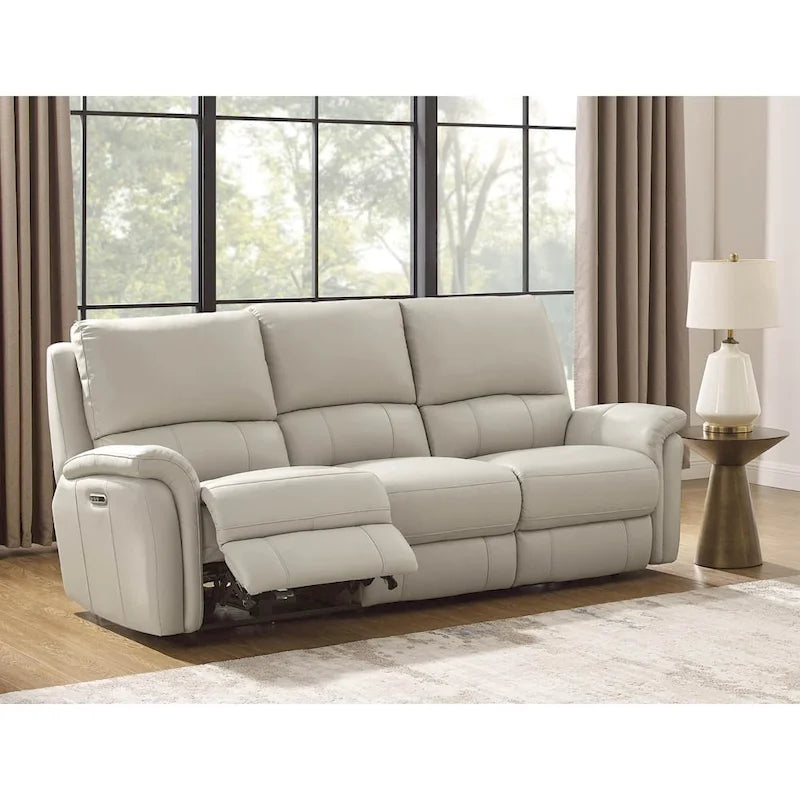 Hydeline Erindale Zero Gravity Power Recline and Headrest Top Grain Leather Sofa-12
