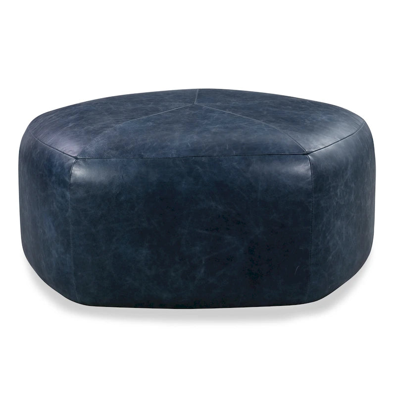Poly & Bark Porto Ottoman - Full Grain Genuine Italian Leather-32