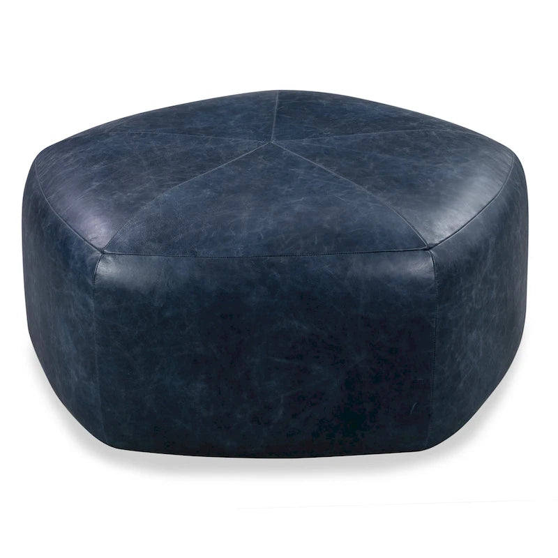 Poly & Bark Porto Ottoman - Full Grain Genuine Italian Leather-4