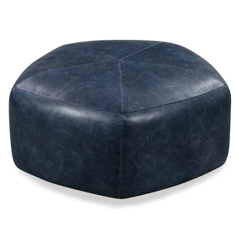 Poly & Bark Porto Ottoman - Full Grain Genuine Italian Leather-6
