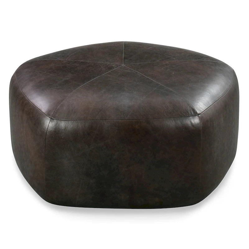 Poly & Bark Porto Ottoman - Full Grain Genuine Italian Leather-15