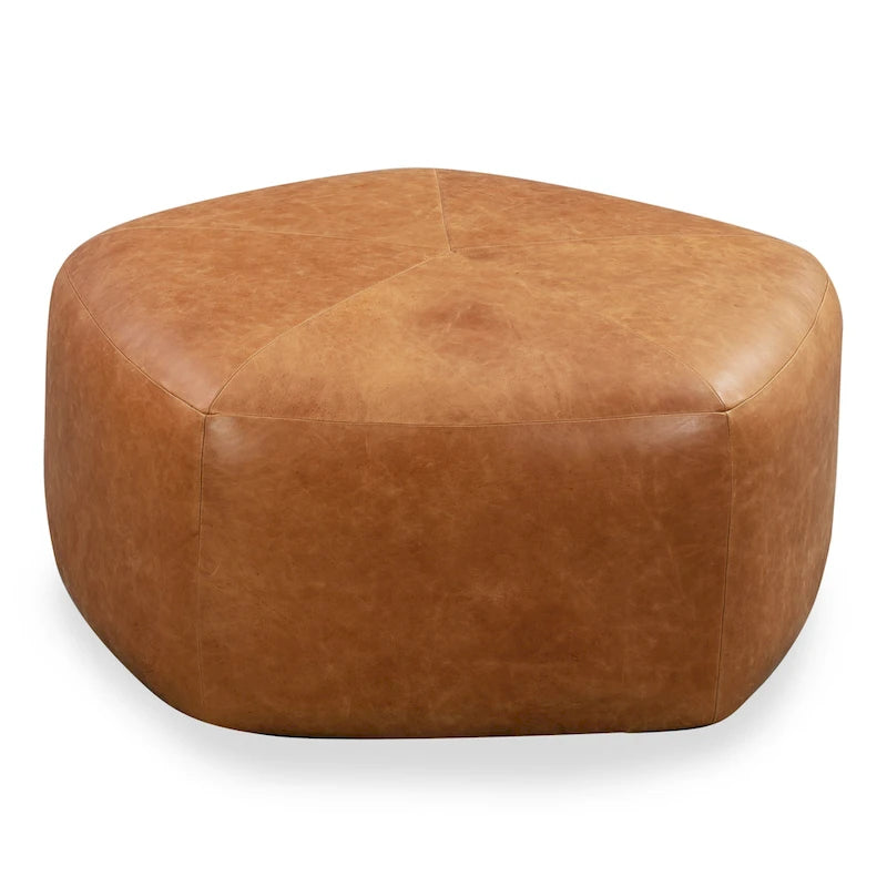 Poly & Bark Porto Ottoman - Full Grain Genuine Italian Leather-23