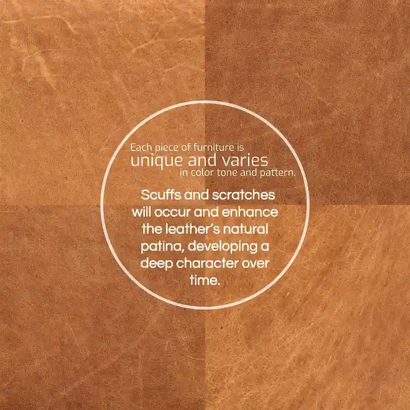 Poly & Bark Porto Ottoman - Full Grain Genuine Italian Leather-27