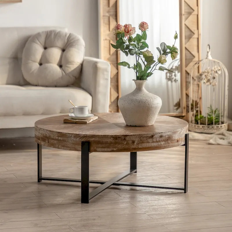 31.29Modern Retro Splicing Round Coffee Table-27