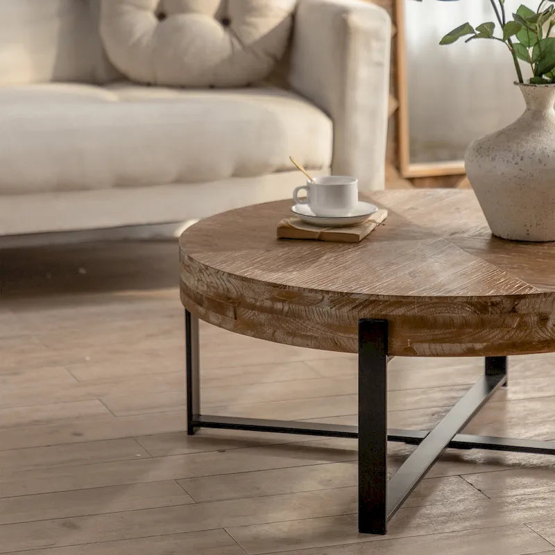 31.29Modern Retro Splicing Round Coffee Table-10