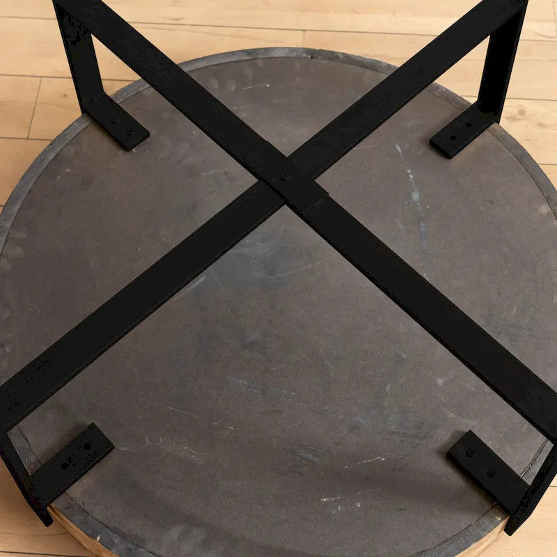 31.29Modern Retro Splicing Round Coffee Table-23