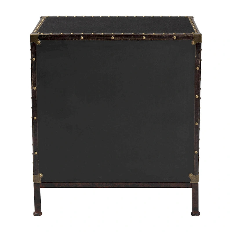 Laura Vintage Canvas End Table Trunk-16