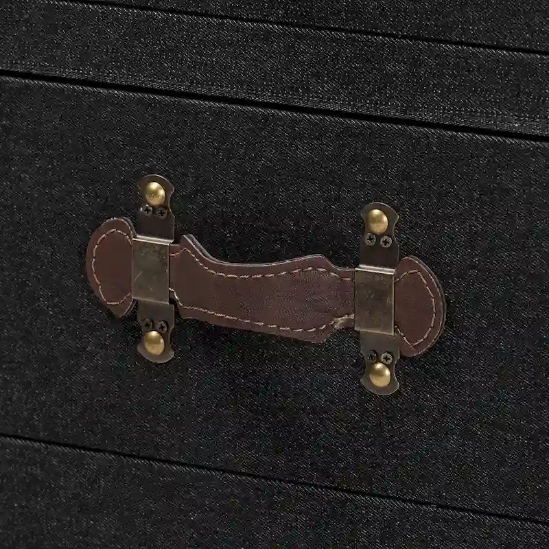 Laura Vintage Canvas End Table Trunk-17