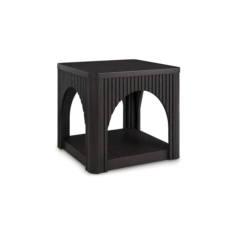 Signature Design by Ashley Yellink Black End Table - 24.13 W x 24.13 D x 22 H-2
