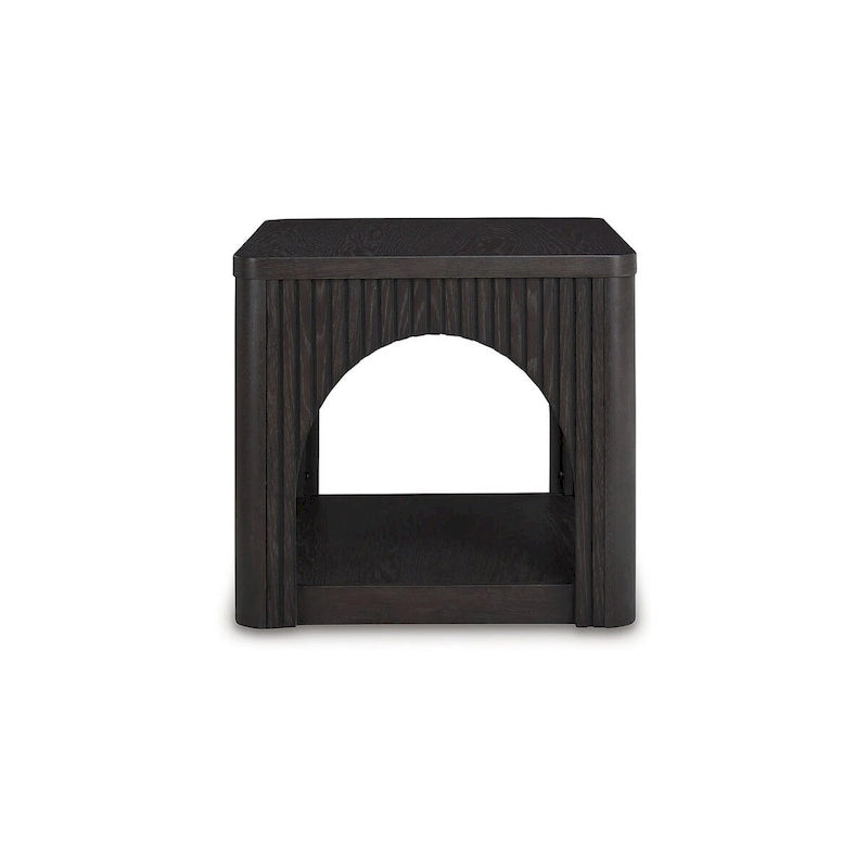 Signature Design by Ashley Yellink Black End Table - 24.13 W x 24.13 D x 22 H-3
