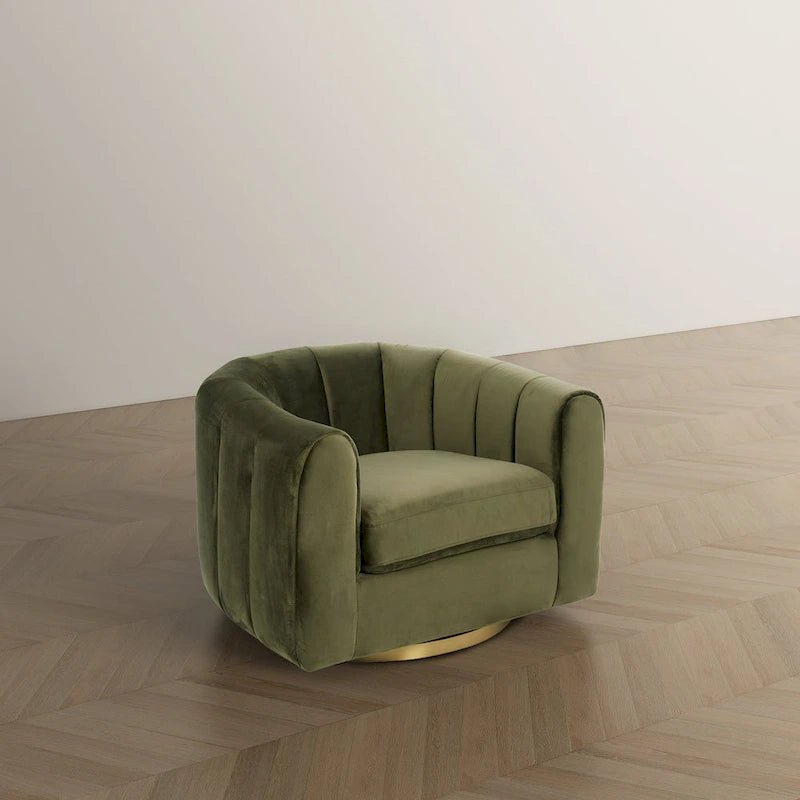 Cardiff Mid Century Modern Comfy Swivel Accent Chair-3