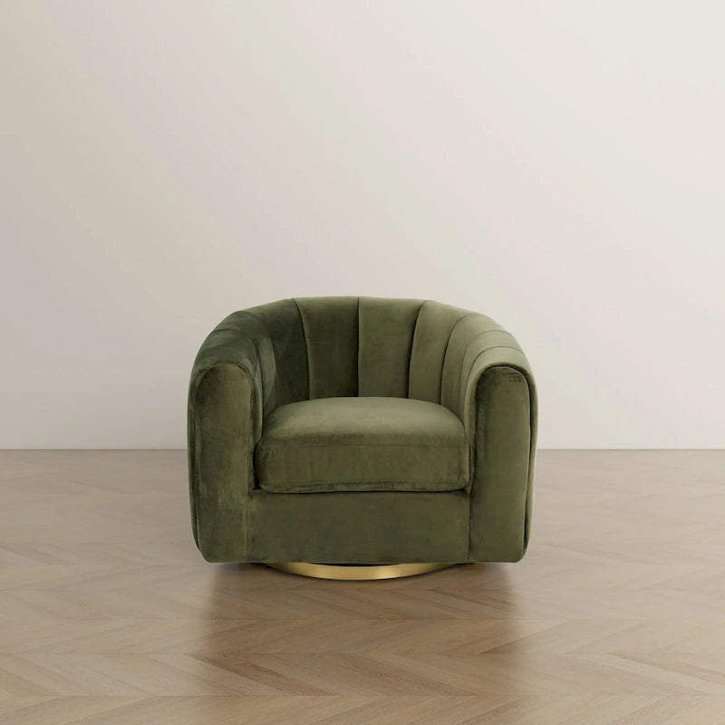 Cardiff Mid Century Modern Comfy Swivel Accent Chair-4