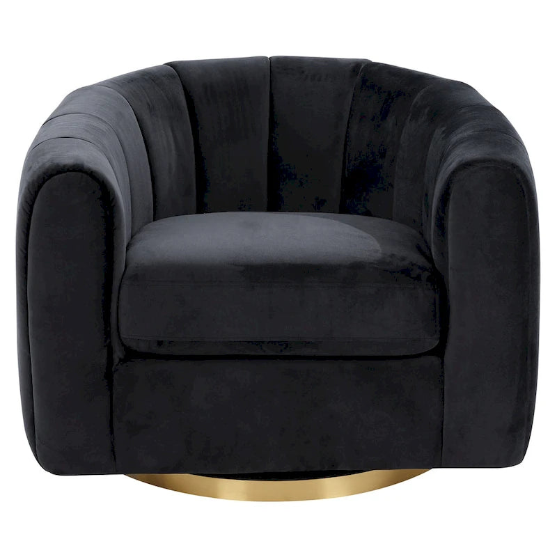 Cardiff Mid Century Modern Comfy Swivel Accent Chair-14