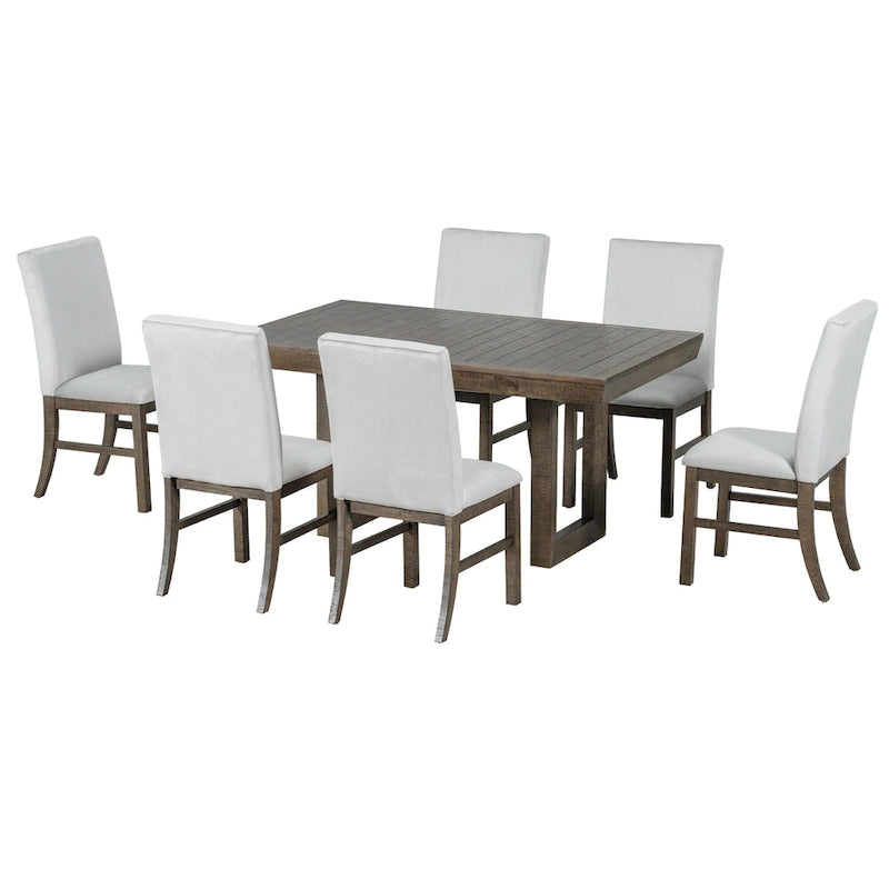7-Piece Extendable Dining Table Set-2