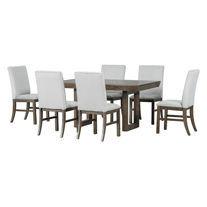 7-Piece Extendable Dining Table Set-6