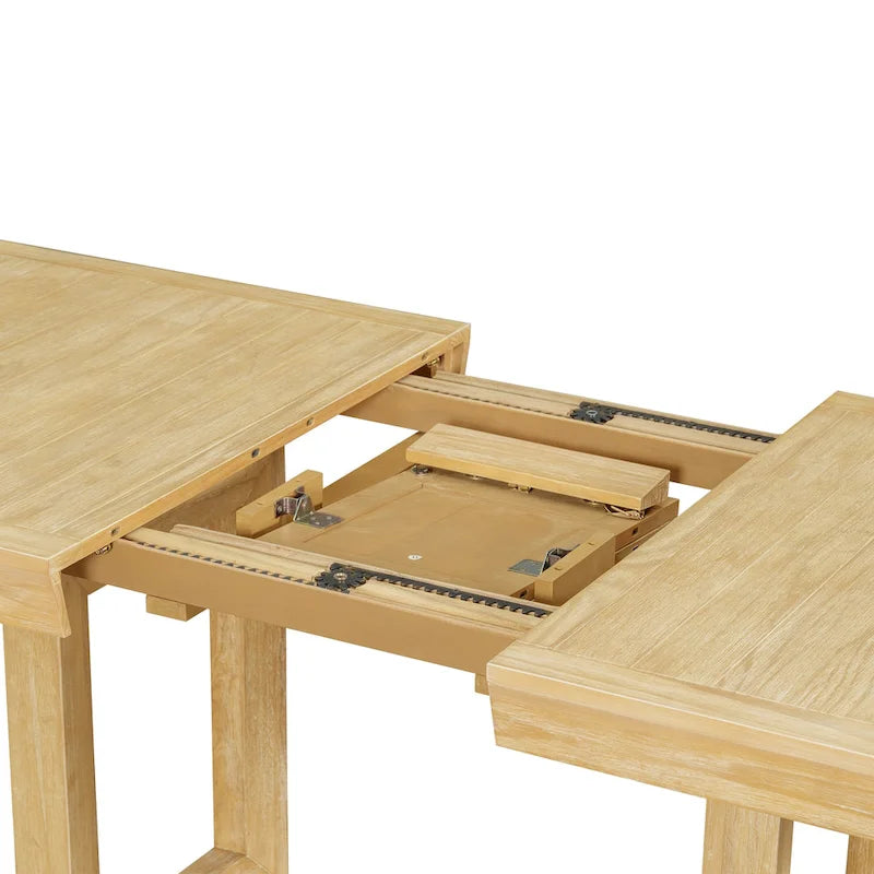 7-Piece Extendable Dining Table Set-25