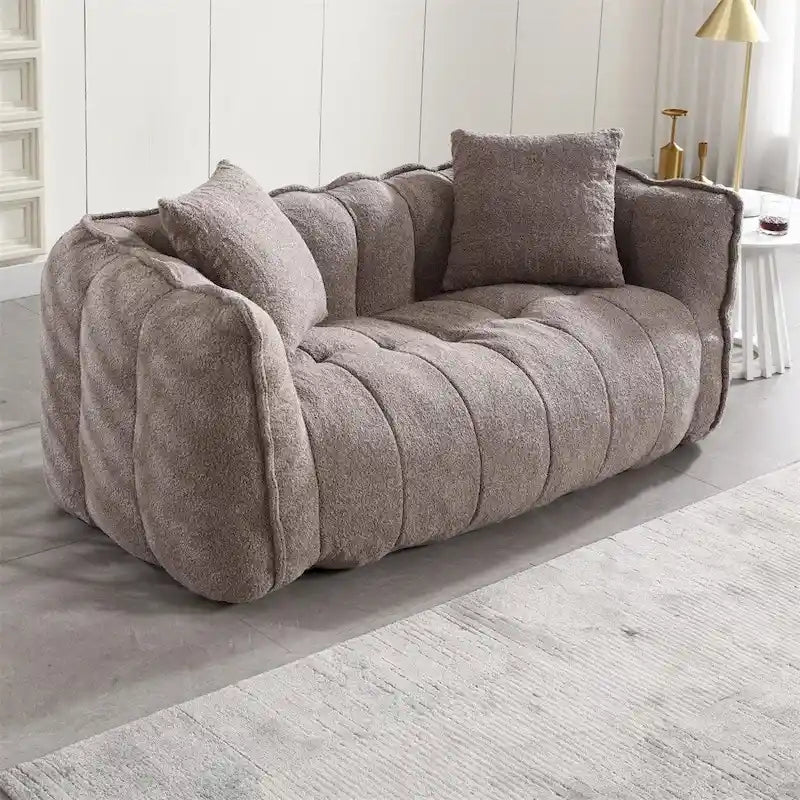 Modern Chenille Recliner Sofa with High Resilience Foam-39