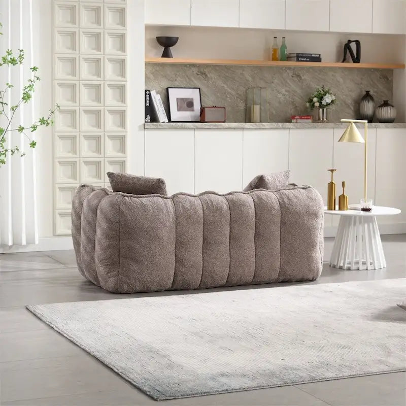 Modern Chenille Recliner Sofa with High Resilience Foam-8