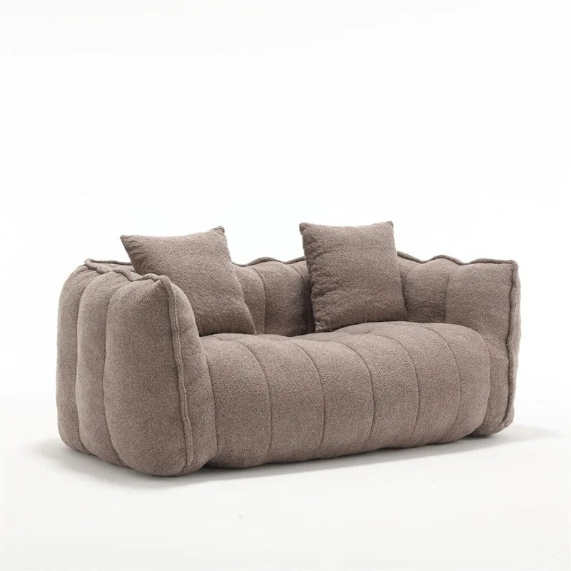 Modern Chenille Recliner Sofa with High Resilience Foam-14