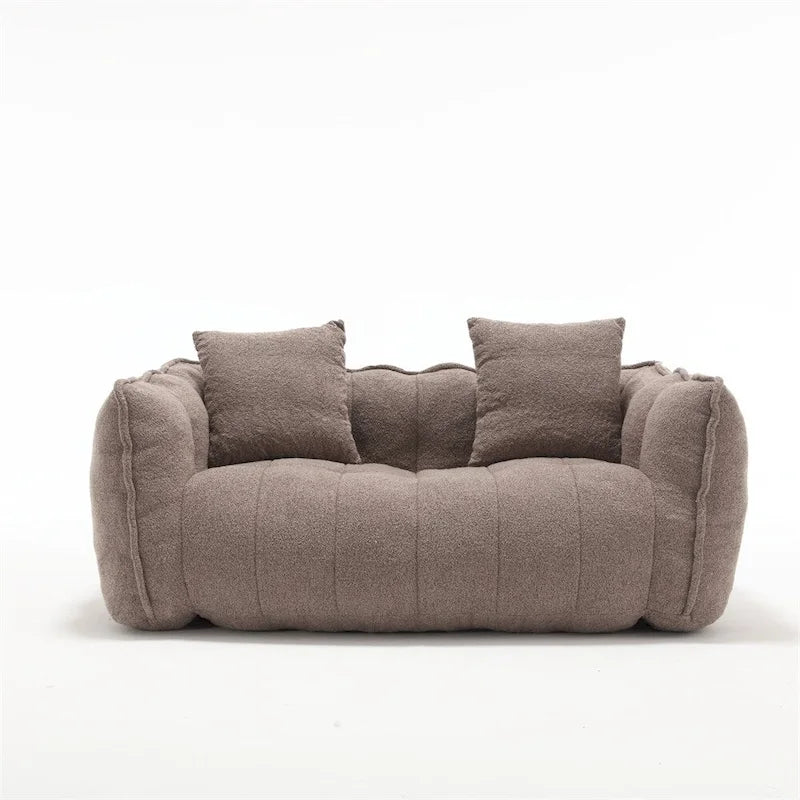 Modern Chenille Recliner Sofa with High Resilience Foam-17