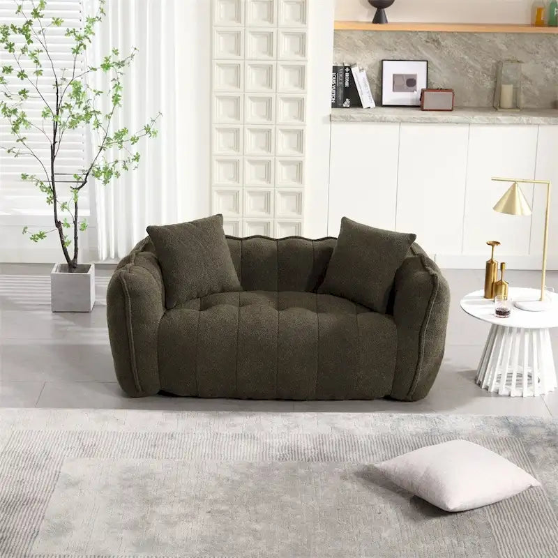 Modern Chenille Recliner Sofa with High Resilience Foam-28