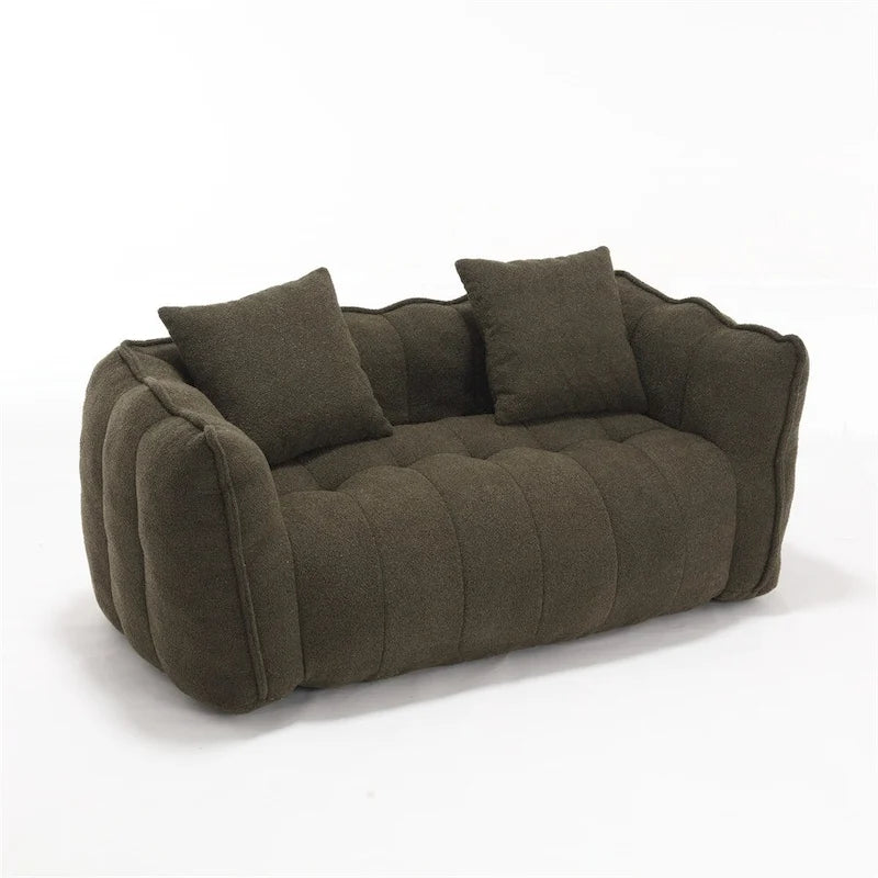 Modern Chenille Recliner Sofa with High Resilience Foam-32