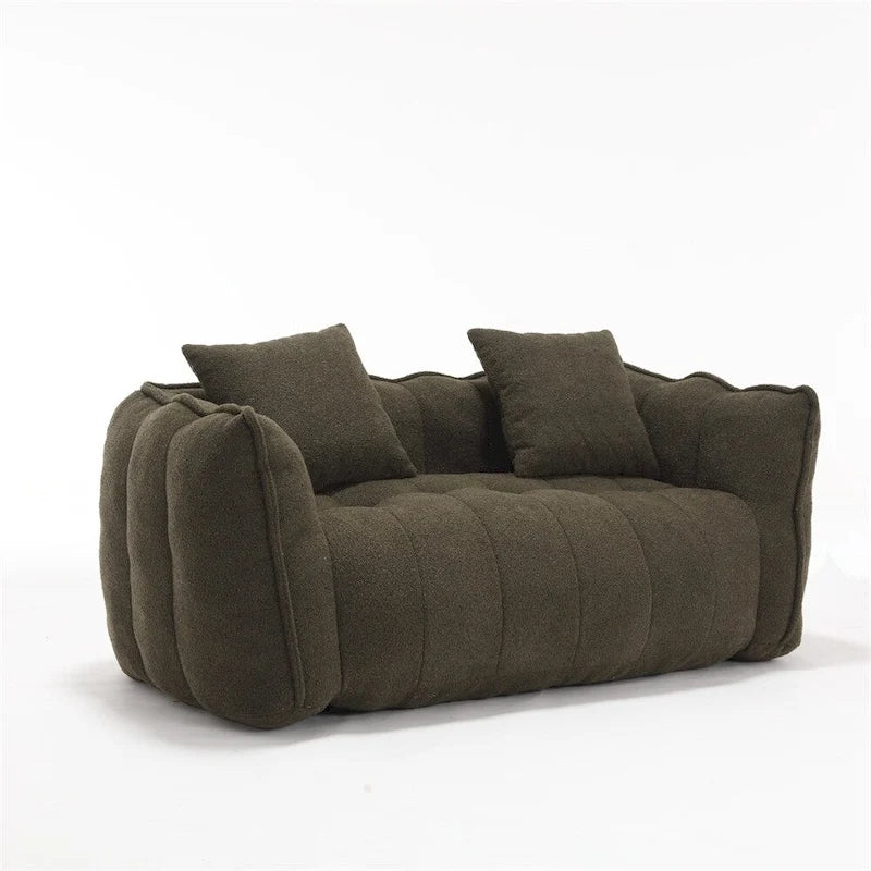 Modern Chenille Recliner Sofa with High Resilience Foam-34